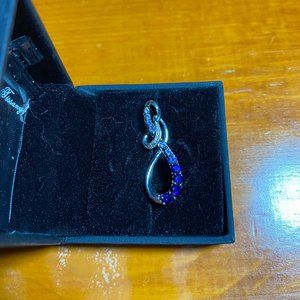 Lab-Created Safire Pendant